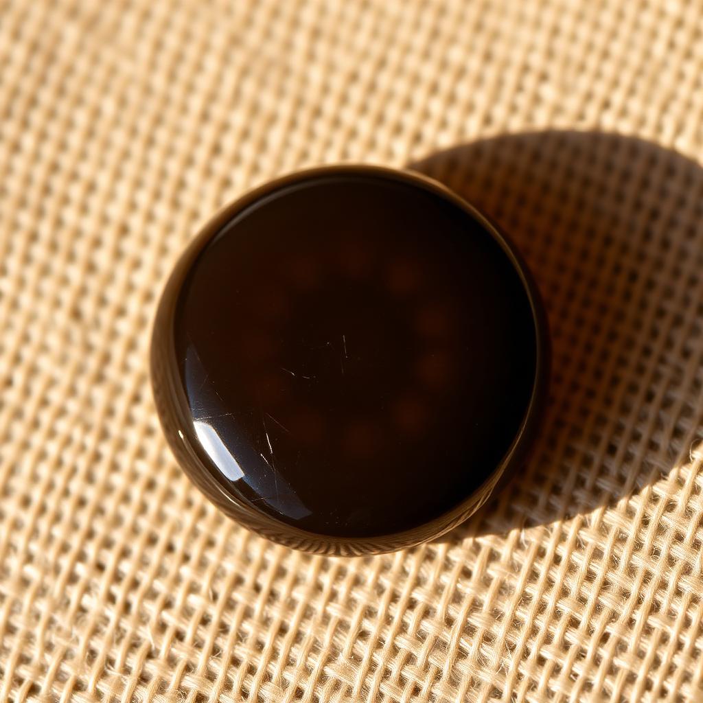 Ajwa Aqeeq Round — natural Chocolate Brown ajwa aqeeq stone
