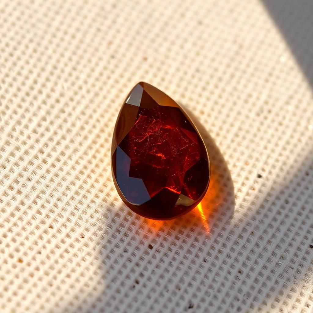 Ajwa Aqeeq Teardrop — Reddish Depth — natural Date Brown ajwa aqeeq stone