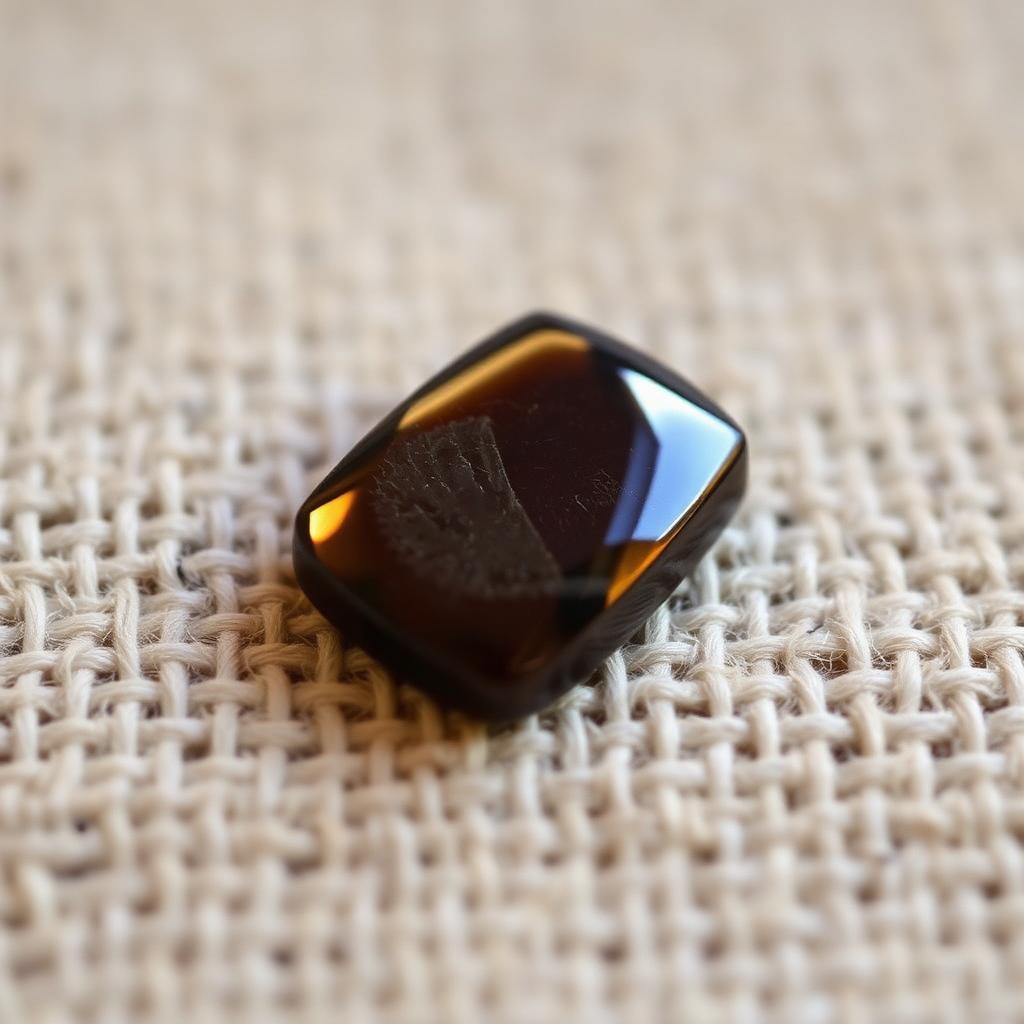 Ajwa Aqeeq Rectangle — natural Near Black ajwa aqeeq stone