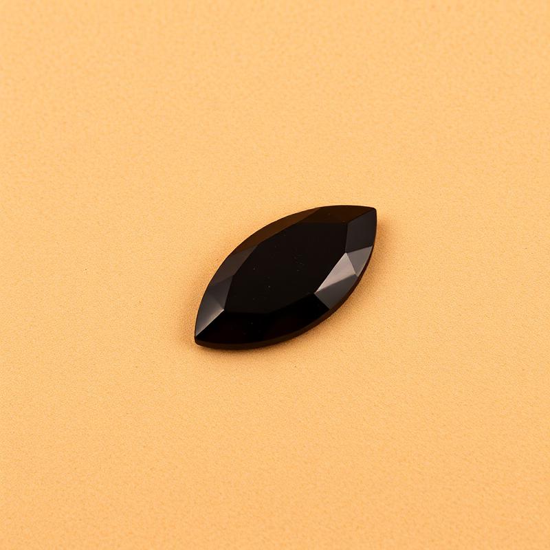 Ajwa Aqeeq Marquise — Midnight — natural Midnight Brown ajwa aqeeq stone
