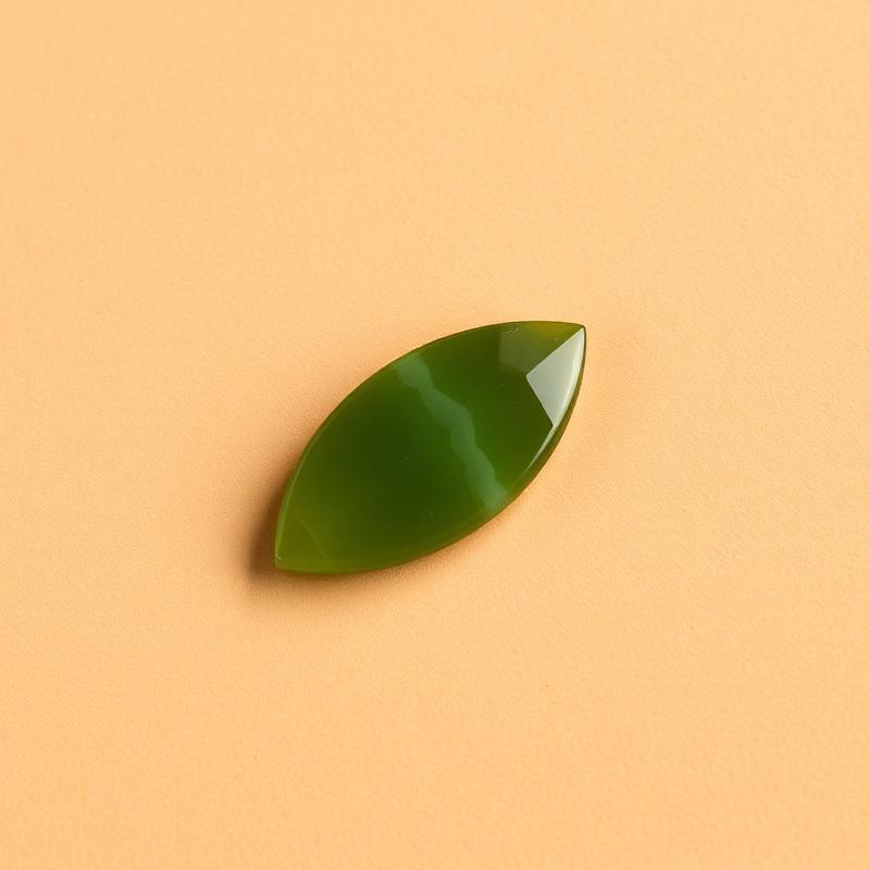 Green Aqeeq Marquise — Olive — natural Olive Green green aqeeq stone