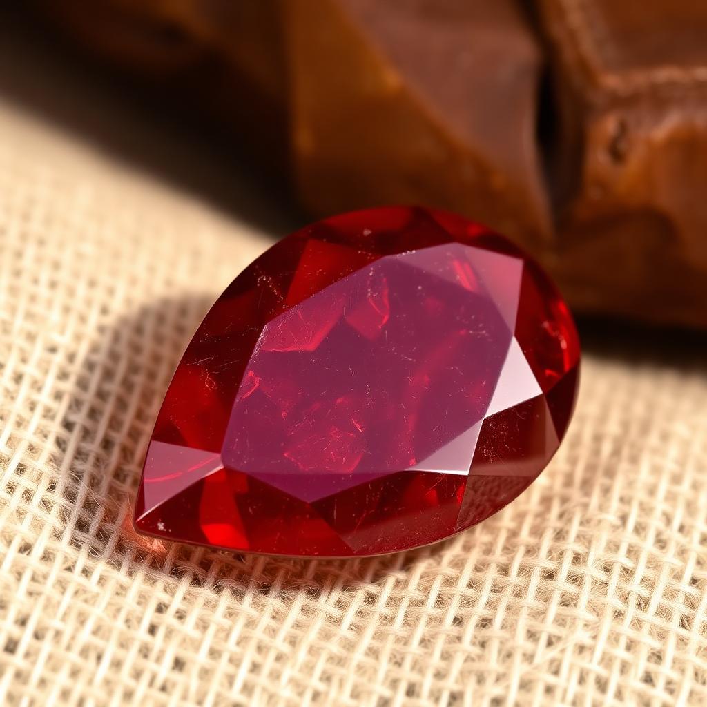 Habashi Aqeeq Teardrop — natural Deep Red habashi aqeeq stone