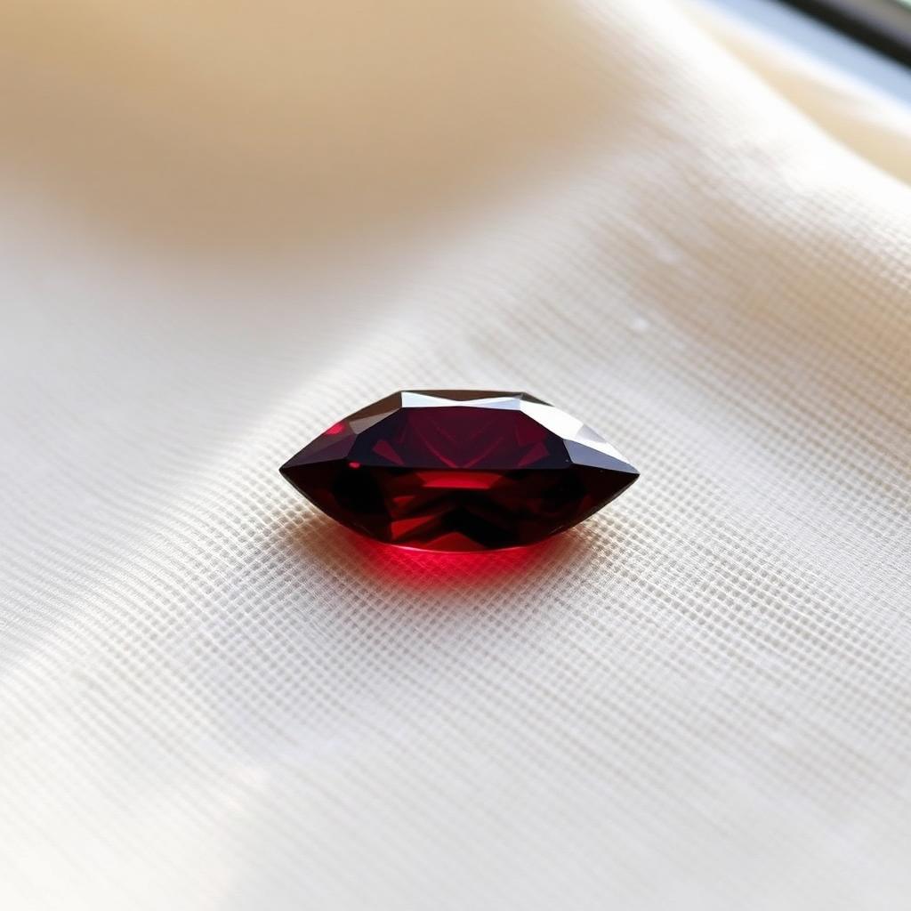 Habashi Aqeeq Marquise — natural Burgundy habashi aqeeq stone