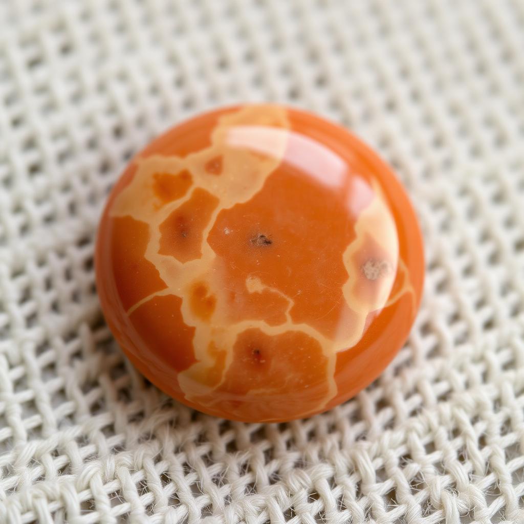 Multani Aqeeq Round — Terracotta — natural Terracotta multani aqeeq stone