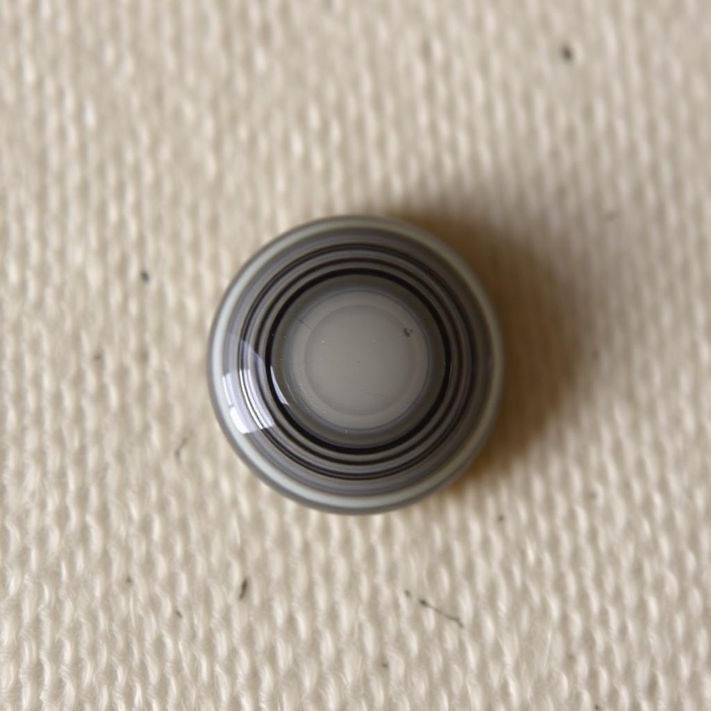 Sulemani Aqeeq Round Ring Stone — natural Grey & Black sulemani aqeeq stone