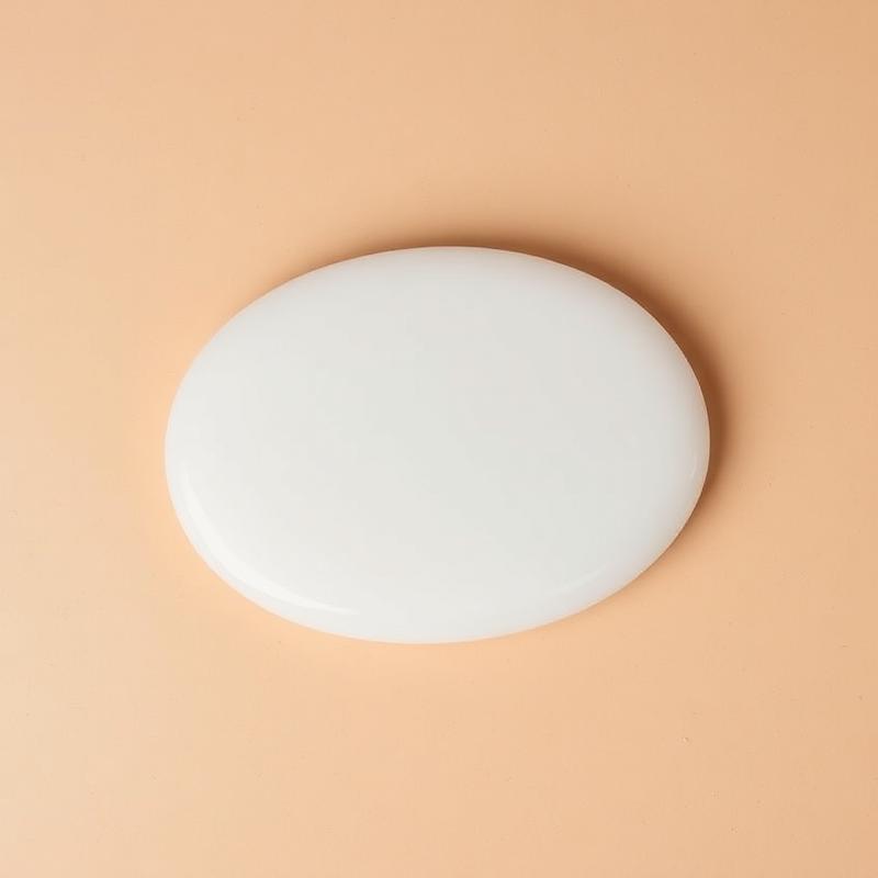 Doodhiya Aqeeq Oval — Large Plate — natural Milky White white aqeeq stone